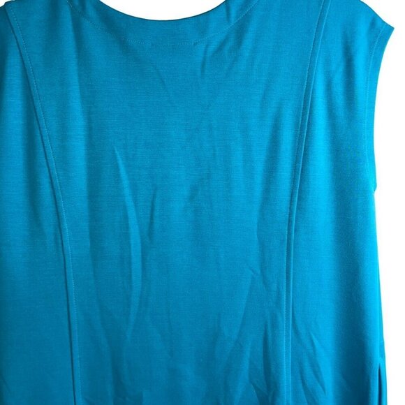 J Jill Womens Dress Size XS Blue Wearever Collection Midi Seam Detail New - Picture 5 of 9